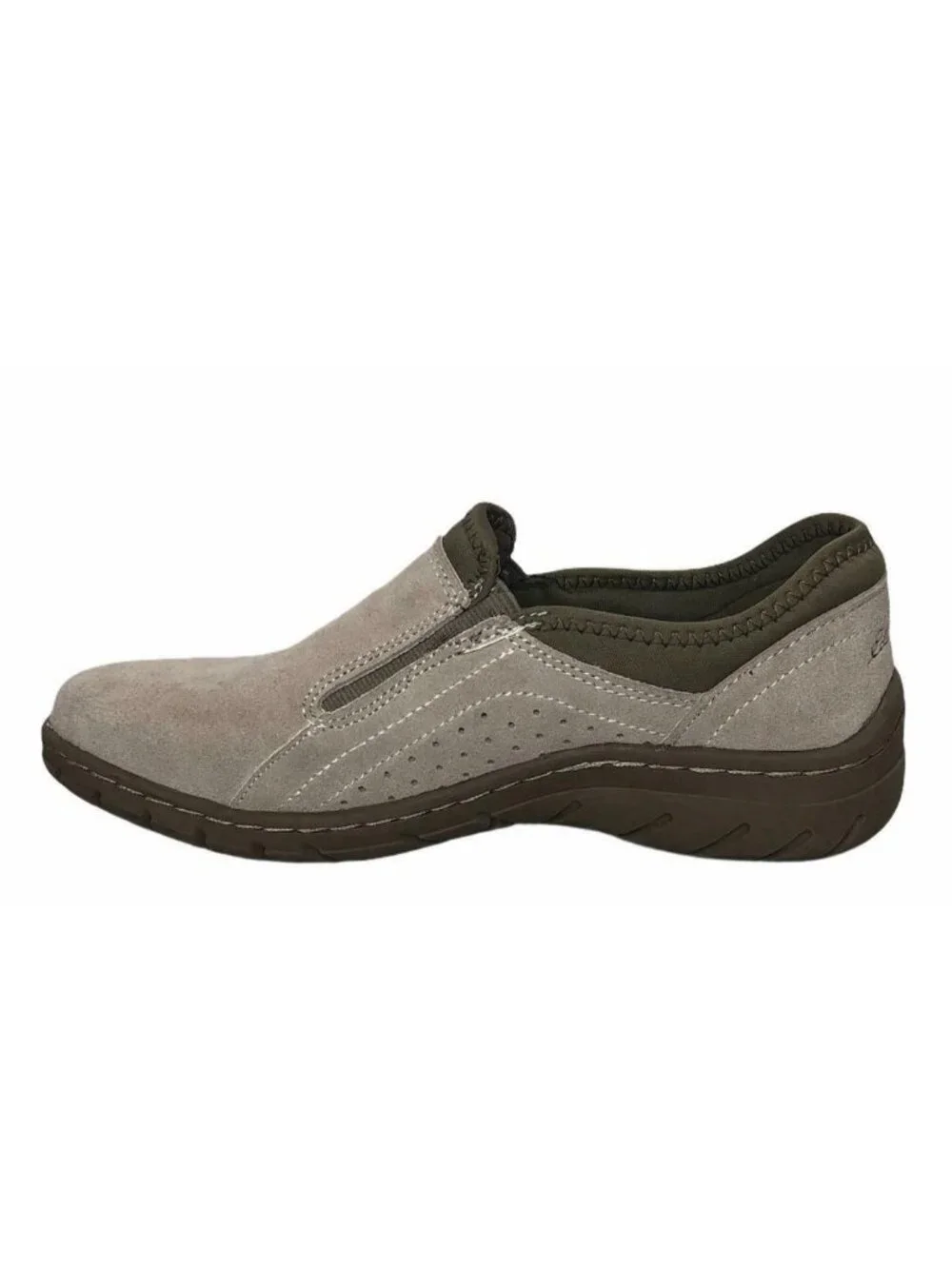 Eddie Bauer Deep Cushioning Birch Bay Beige Suede Leather Loafer Womens 6 M Shoe